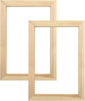 Wood Canvas Frames, Solid Wood Canvas Stretcher Bars Kits,Solid Wood Picture Frames for Oil Paintings,Prints,Posters,Wall Art Needlework,2 Pack(21 * 30cm/8.27 * 12")