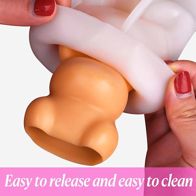 Easter Candle Bunny Silicone Molds Rabbit Resin Soap Wax Candle Wax Making Mold Silicone Shapes for Candles Resin Making Moldes De para Velas De Silicona para Velas