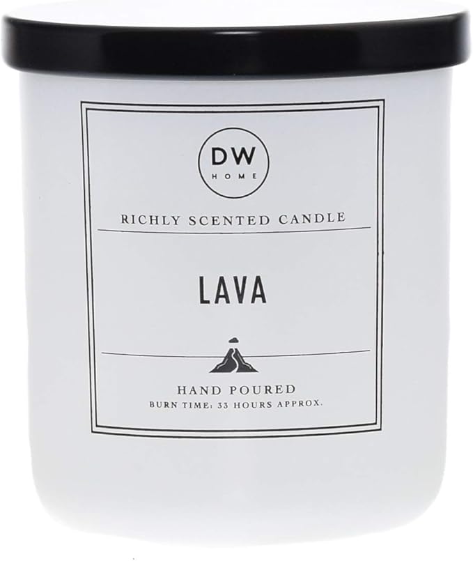 DW Home Lava Scented Candle for Home, 9 oz, Medium Single Wick Candle Jar, Up to 33H Burn Time, Luxury Scented Candle for Relaxation, Gifting, Home Décor