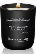 M&SENSE Natural Soy Candle| Oud Wood | 5.3 oz | Mini Spring Scented Candles for Relaxation, Valentines Day Gift, Home Décor | for Bedroom, Office, Party Small