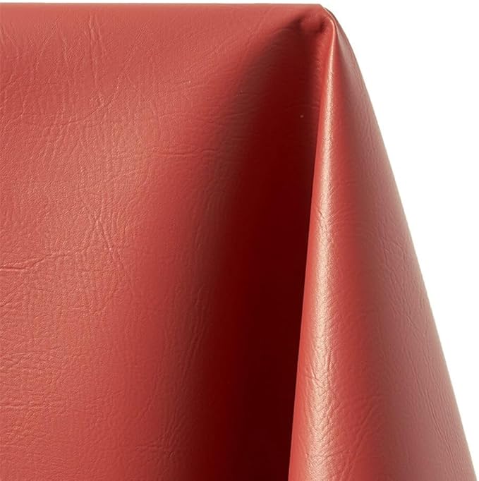 Ottertex Vinyl Fabric Faux Leather Pleather Upholstery 54" Wide by The Yard (1 Yard, Burgundy)