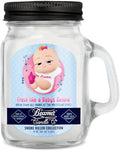 Beamer Candle Co. - Fresh Like a Baby's Behind Candle – Clean, Soft Baby Powder Scent – Powder, Violet, Rose - Odor Eliminating - High Fragrance - Small 4oz Mason Jar - 22 Hour Burn Time