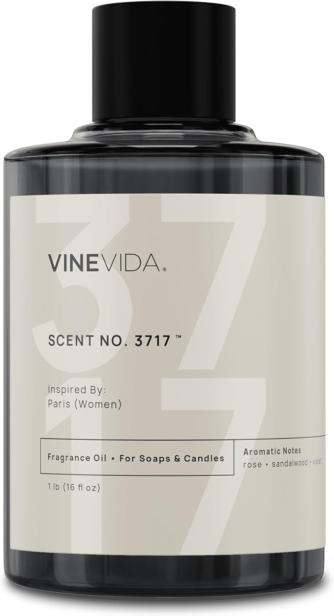 VINEVIDA [16 Oz] Inspired by: Paris (Women); Fragrance Oil for Candle Making and Soap Making - Premium Candle Scents for Soy Candles