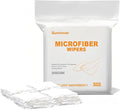 Microfiber Wipes 4"x4"(400 Pcs,Class 100, 200GSM) Superfine Lint Free Cloths Cleaning and Drying Cloths Reusable Ultra Absorbent for All Surface Types