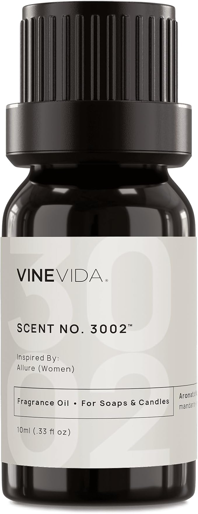 VINEVIDA Scent NO. 3002 Fragrance Oil - 10mL - Inspired by: Allure (Women); Candle Fragrance Oil for Soy Candles - Soap Making Scents