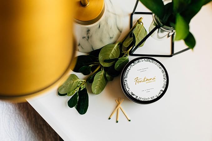 Fontana Candle Co. Celebration Collection, Happy Birthday Gift – 9oz Scented Candles Made with Beeswax, Coconut Oil & Pure Essential Oils – Wood Wick, 35+ Hrs Clean Burn – Non-Toxic Candles for Home