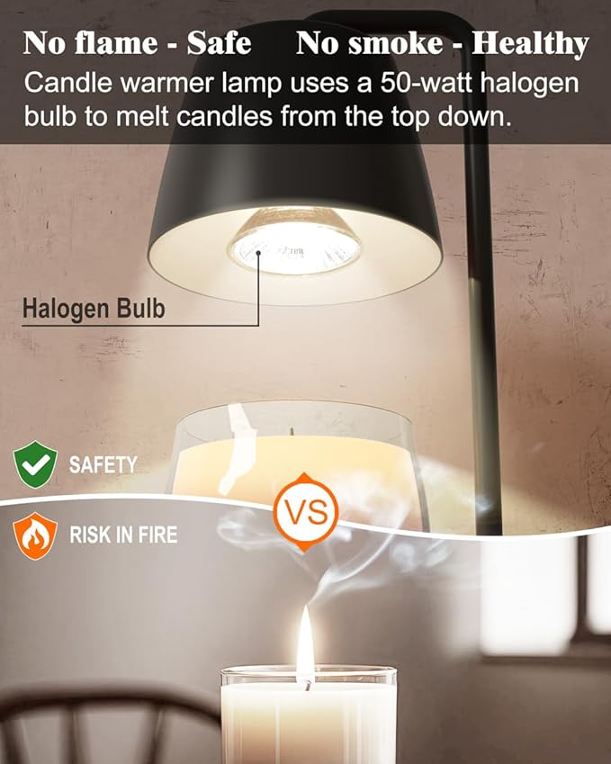 Candle Warmer Lamp Black