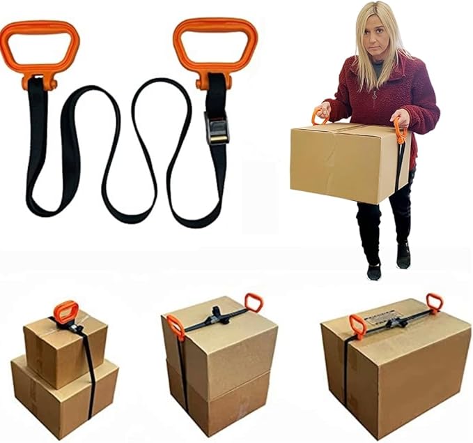 MULTUS - 2 Handle Moving Strap – Heavy Duty Carrying Strap for Boxes, Furniture, Beach Gear, Camping, Hunting, Sports Equipment, Tents, & Outdoor Hauling