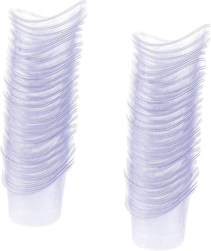 YouU 100 Pcs Non Sterile Disposable Plastic Eye Wash Cups Portable Disposable Measuring Cup 5ml Eye Flush Cleaning Cups Vials for Storage or First Aid Kit Use