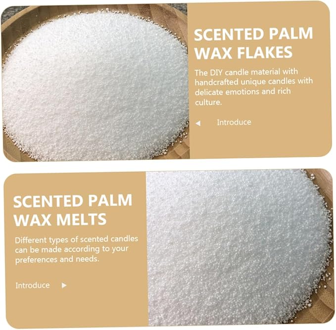 Homoyoyo DIY Palm Wax Candle Making Kit Scented Flakes for Home Fragrance Craft Supplies for Candle Enthusiasts for Relaxation and Giving