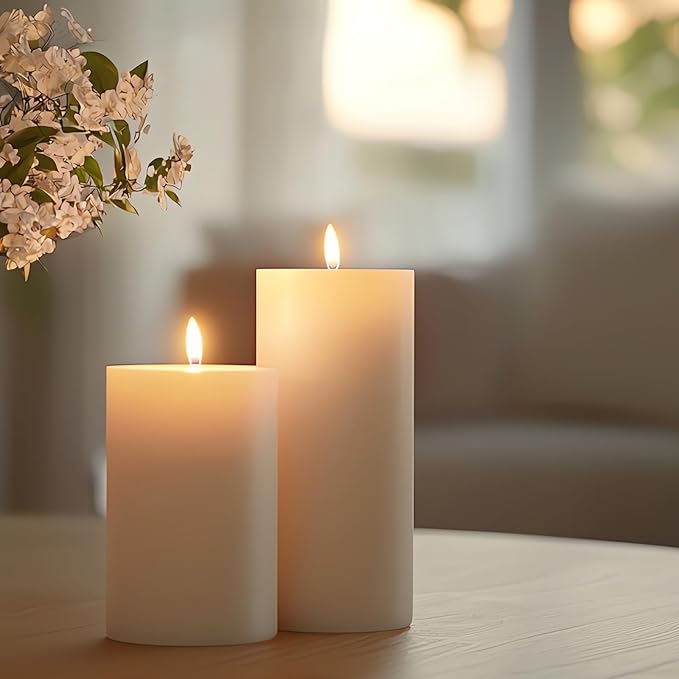 3 x 6Inch 65 Hours Wax Pillar Candle Mold Large Cylinder Silicone Candle Mold Cylinder Resin Casting Mould Long Cylinder Silicone Mold for Candle Home Decoration