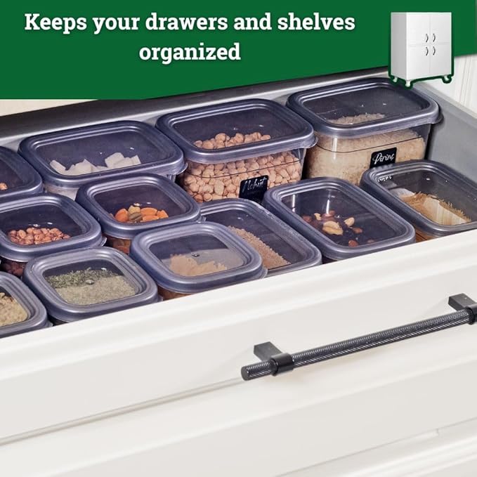 12-Piece 40 OZ BPA-Free Airtight Food - Food Storage Containers With Lids, Flour, Pantry Storage Includes 20 Reusable Washable Labels, Kitchen Organizer