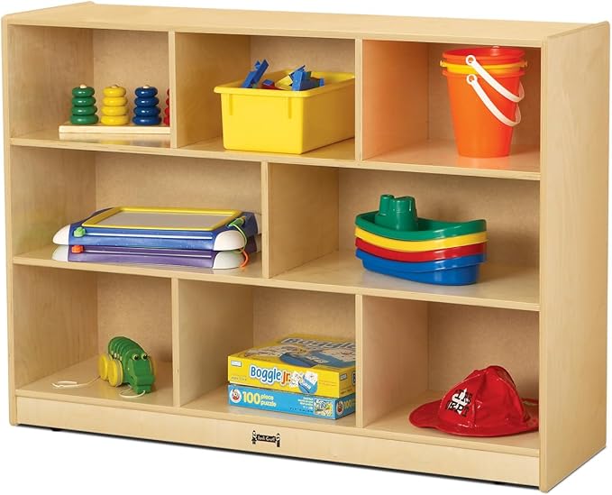 Jonti-Craft 2691JC Super-Sized Single Mobile Storage Unit, 35.5 x 48 x 15 in, Yellow
