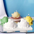ZAKVOOR 3D Toad Candle Silicone Molds Frog Resin Casting Mould for DIY Candle Making Polymer Clay Craft Plaster Home Decoration
