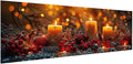 Large Diamond Art Kits for Adults, Diamond Painting Snowflake Dimond Painting Candle Wall Art Mosaic Kits, DIY Crystal Arts & Crafts Canvas Paintings, Hobbies for Women, Room Decor 24 x 8inch Z4-974