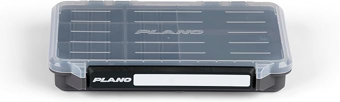 Plano StowAway 3600 50/50 Split Stow Tackle Box with Corrosion-Preventive Rustricor, Single Latch Design, Transparent DuraView Lid, Stackable Storage for Fishing Bait, Lures and Gear