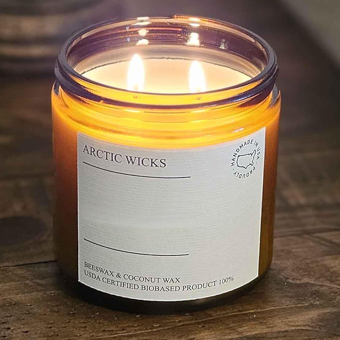 Fruit Loops 16oz Non-Toxic Candle - Arctic Wicks Coconut & Beeswax Candles, Clean Burning, USDA Biobased Certified, Citrus Fruit Scented Cereal Candles, Scented Like Your Favorite Breakfast Cereal