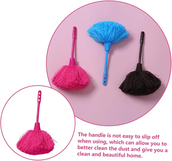 2pcs Handheld Duster Handle Reusable Cleaning Tool for Home Car Furniture and Electronics for Cobwebs Blinds and Narrow Spaces Easy Storage Design