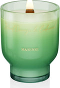 M&SENSE 16.6oz Natural Soy Large Jar Candle with Wooden Wick | Blood Orange & Cedarwood Scent | 95-Hour Burn & Long-Lasting Burn | Housewarming Gift for Men and Women