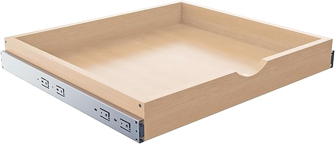 Pull Out Drawers for Cabinet Wood Slide Out Cabinet Organizer and Storage Cabinet Kitchen Drawers Slide Out Shelves Pull Out Shelves in Kitchen Pantry Bathroom with Soft Close 27"W x 22"D x 3"H