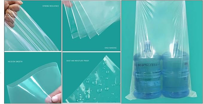 Clear Giant Storage Bags 40 x 60 Inches Extra Large Clear Plastic Bags Perfect for Moistureproof, Dustproof, Luggage, Equipment, Furniture, Kids Bike, Big Plush Toys and More (3.2Mil 5 Pack)