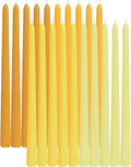 Viyffo Taper Candles, 12 Inch, 20 Pack, Yellow – Unscented, Smokeless Design, Up to 8-Hour Burn – Tall Candlesticks for Table Decor, Weddings & Dinners