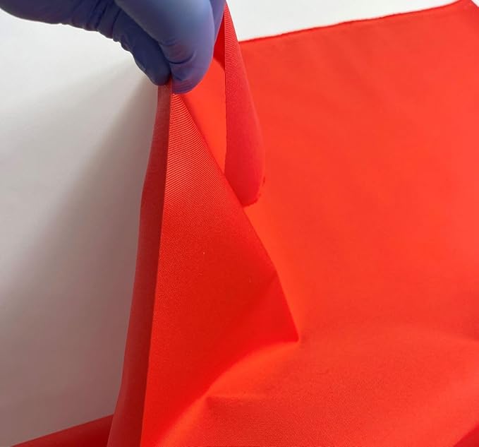 Mybecca Waterproof Canvas Marine Fabric 600 Denier Indoor/Outdoor PU Backing UV Protector Orange 1 Yards