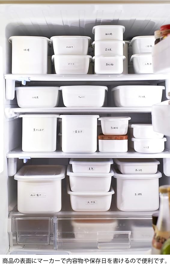 Food Strage Enamel Container 2.4 L -made in Japan