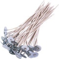 100pcs ECO12 Wicks for Soy Candles, 8 inch Pre-Waxed Candle Wick for Candle Making,Thick Candle Wick with Base