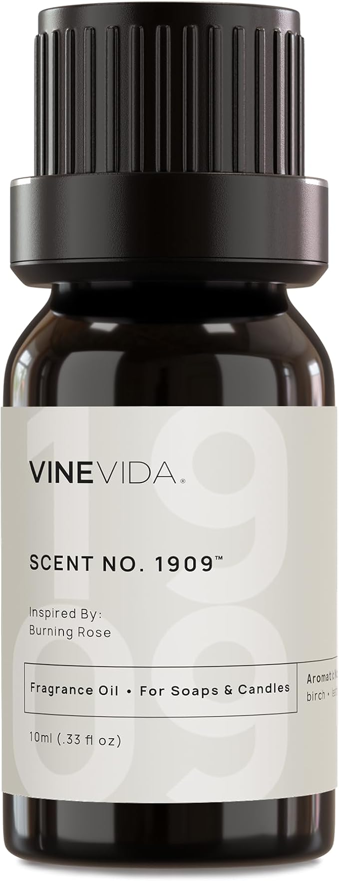 VINEVIDA [0.33 Oz] Inspired by: Burning Rose; Fragrance Oil for Candle Making and Soap Making - Premium Candle Scents for Soy Candles