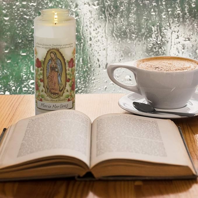 Root Candles Prayer Candles Clear Glass Devotional 7-Day Prayer Candle, 1-Count, Day of The Dead (Spanish) (Pack of 2)
