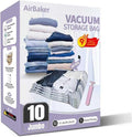Vacuum Storage Bags for moving, Vacuum Seal Bags for Memory Foam, Latex, Clothing & Bedding, Space Saver Bags for Organization and Storage (Jumbo)