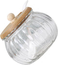 Ciieeo 1set Pumpkin-shaped Glass Sugar Dispenser with Lid Seasoning Jar for Sugar and Condiments Smooth Decorative Home Storage Container