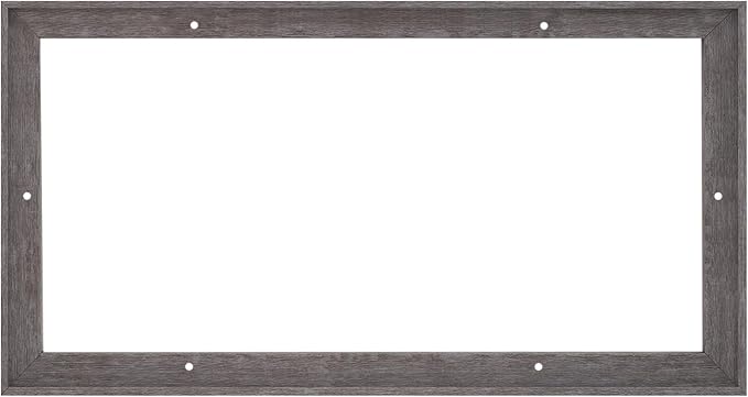 Pixy Canvas Floater Frame 16x32 for 1-1/2 (1.5) inch Deep Canvas Paintings/Canvas Prints/Wood Canvas Panels/Wall Art/Wall Decor/Home Decor/Artwork (Rustic Gray, 16 x 32 inch, Landscape)
