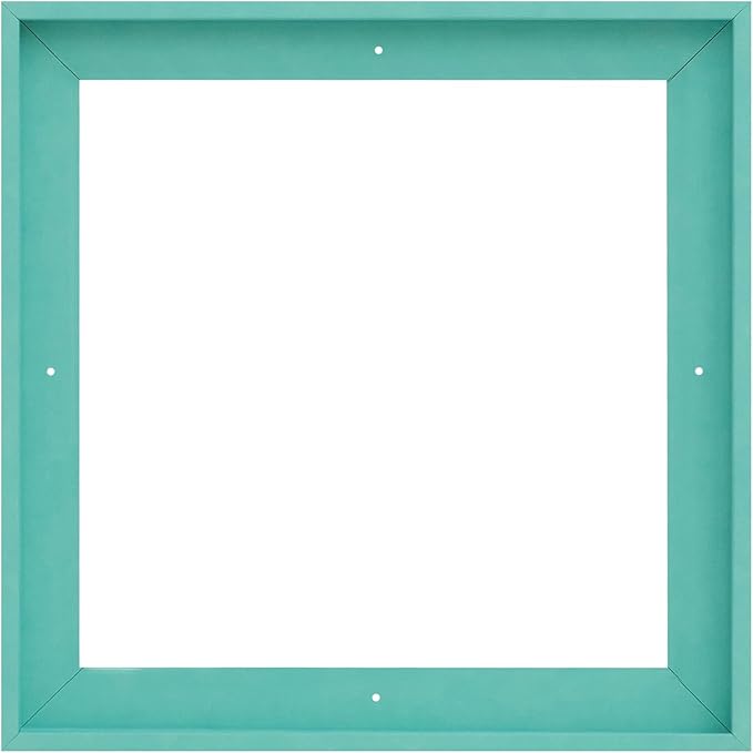 Pixy Canvas Floater Frame 15x15 for 1-1/2 (1.5) inch Deep Canvas Paintings/Canvas Prints/Wood Canvas Panels/Wall Art/Wall Decor/Home Decor/Artwork (Lucite Green, 15 x 15 inch, Square)
