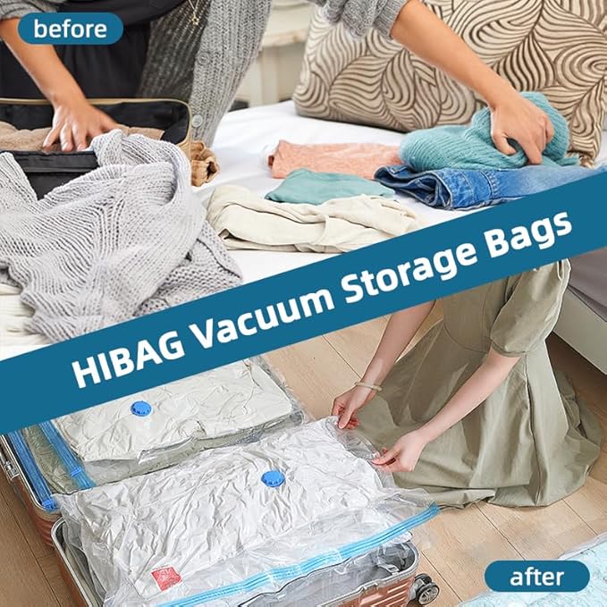 10 Pack Vacuum Storage Bags with Hand Pump,Double zipper sealing, 2 Jumbo + 4 Large + 4 Medium Vacuum Seal Bags for Clothing,Blankets,Comforters (10, Electric Pump)