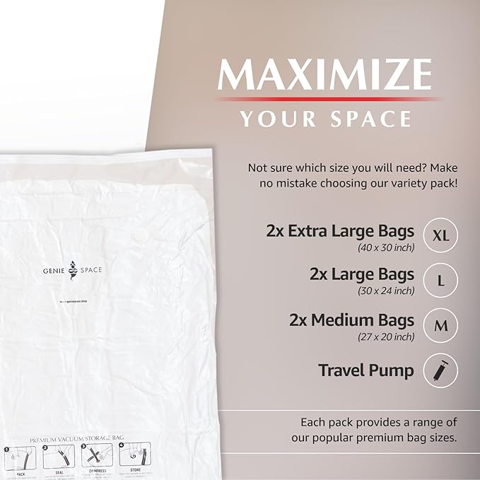 Genie Space - Premium Bags - Variety - 6 Pack