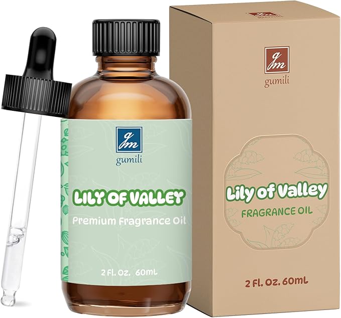 GM Gumili Lily of Valley Fragrance Oil for Skin, Hair, Body & Face, Perfume, Diffuser, Aromatherapy & Massage - 2 Fl Oz
