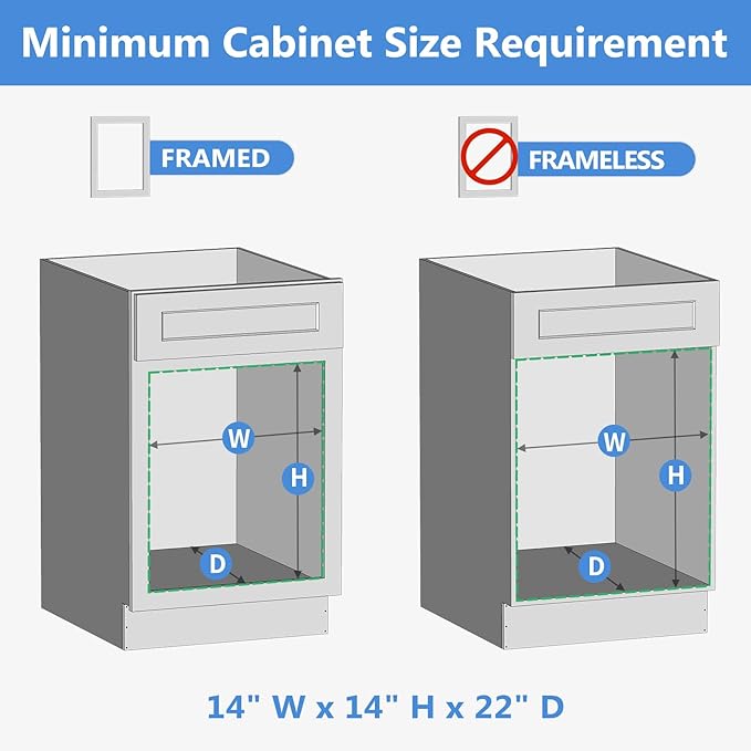 ROOMTEC 2 Tier Individual Pull Out Cabinet Organizer 13½"W x 21½"D, Slide Out Wood Shelves Organizers, Pull Out Drawers Organization and Storage for Kitchen Cabinet