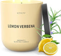 Lemon Verbena Scented Candle for Home, 14.2oz 80H Long Lasting Aromatherapy Candles for Energy & Focus, Non-Toxic Essential Oil & Soy Wax | Citrus & Herbal Freshness