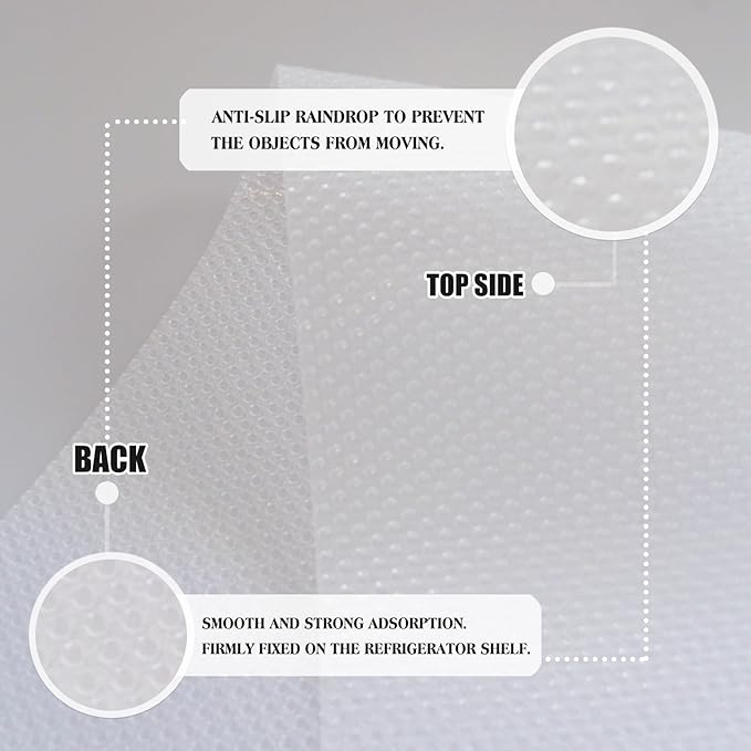 10Pcs Refrigerator Liners, Washable Fridge Liner Shelf Mats Refrigerator Pads for Cupboard Cabinet Drawer Home Kitchen Accessories Organization (Clear)