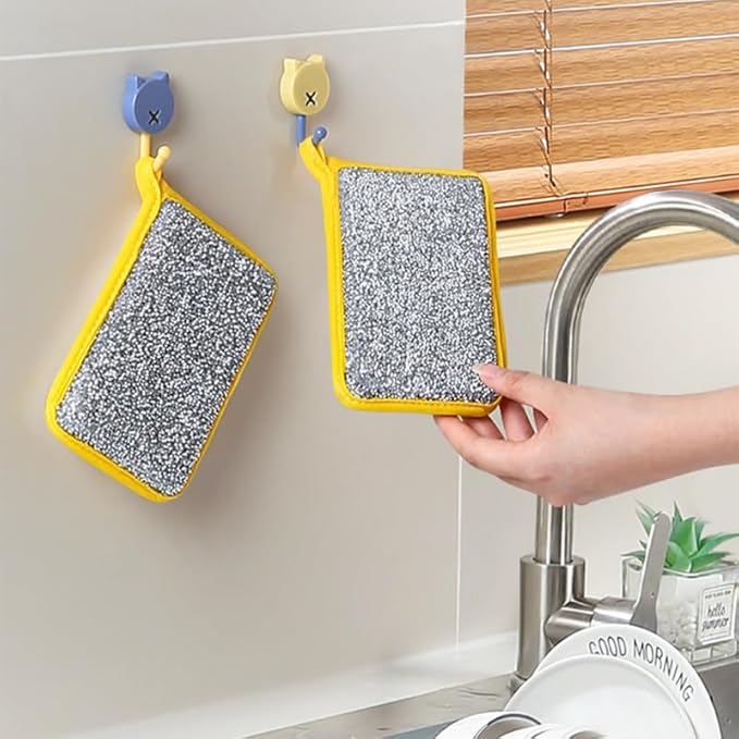 20PCS Multipurpose Dishwashing Rags, 2024 New Double Sided Sponge Kitchen Dishcloth, Multi-Purpose Absorbent Sponge Dishwashing Rags for Washing Dishes Cleaning Kitchen(3.54 * 5.31inch)