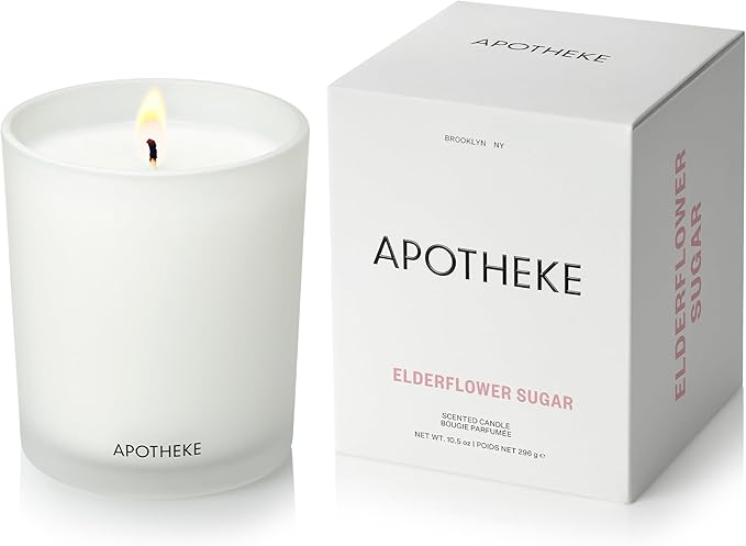 Apotheke Signature Scented Candles for Home, Elderflower Sugar