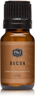 P&J Trading Fragrance Oil for Diffusers for Home - Bacon 10ml Fragrance Scents for Candle Making - Soap Making Supplies & Car Diffuser Scents