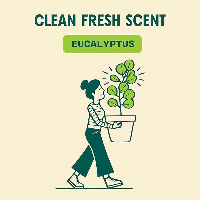 Aunt Fannie's All Purpose Household Cleaner, Multi-surface Spray, Powered by Vinegar for Kitchen, Bath, Windows and Countertops, Eucalyptus Scent (Pack of 6)