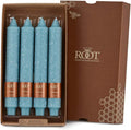 Root Candles Unscented Dinner Candles Premium Beeswax Blend Boxed Candle Set, 9-Inch, Sky, 4-Count