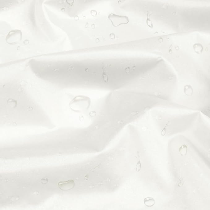 Vonty Waterproof Fabric Ripstop Nylon Fabric by The Yard - 60 Inch Wide(1 Yard), Water Proof White Fabrics Lightweight Kite Fabrics for Tent Bag Tarp DIY Craft Travel Outdoor