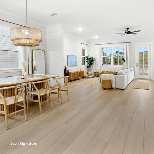 Flooret Luxury Vinyl Plank Flooring Light Sample Kit | 6 Pieces of 12" Cut Samples from Real Planks | DIY Click Installation, 40 Mil Wear Layer, Waterproof and Scratch Resistant LVP