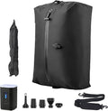 travel vacuum bag, equipped with a wireless vacuum pump, can save space in suitcases, backpacks and carry-on items. It is IP67 waterproof and reusable (1PC Black)