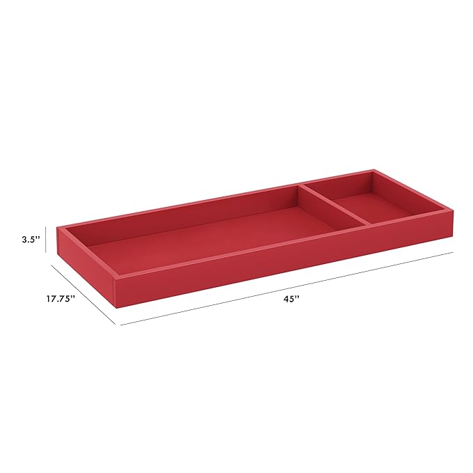 Davinci Universal Wide Removable Changing Tray in Strawberry Red